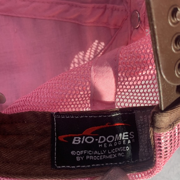Bio-dome Corona Beer Mexico Pink Tan Basket Woven Adjustable HT4843C - Picture 7 of 7